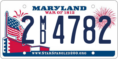 MD license plate 2MD4782