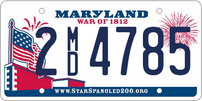 MD license plate 2MD4785