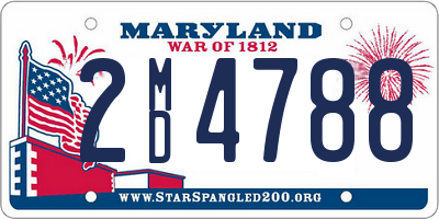 MD license plate 2MD4788