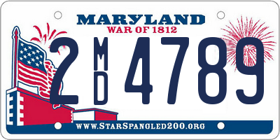 MD license plate 2MD4789