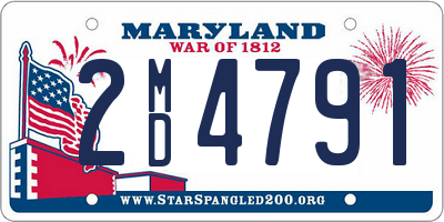 MD license plate 2MD4791