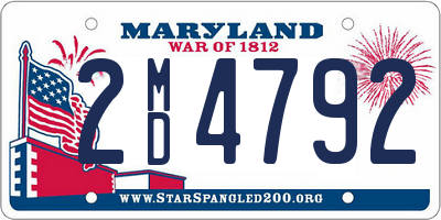 MD license plate 2MD4792