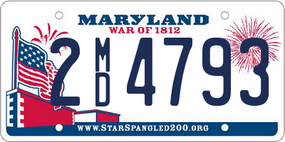 MD license plate 2MD4793