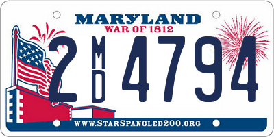 MD license plate 2MD4794