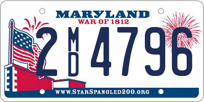 MD license plate 2MD4796