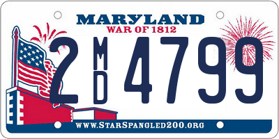 MD license plate 2MD4799