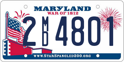 MD license plate 2MD4801