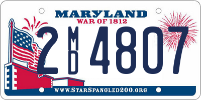 MD license plate 2MD4807