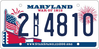 MD license plate 2MD4810