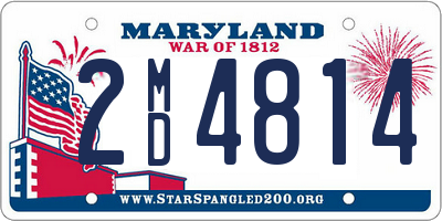 MD license plate 2MD4814