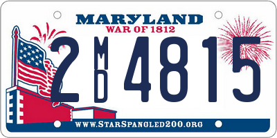 MD license plate 2MD4815