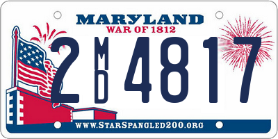 MD license plate 2MD4817