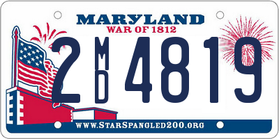 MD license plate 2MD4819