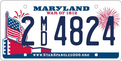 MD license plate 2MD4824