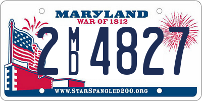 MD license plate 2MD4827