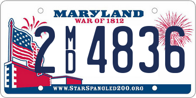 MD license plate 2MD4836