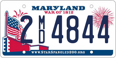 MD license plate 2MD4844