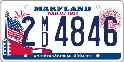 MD license plate 2MD4846