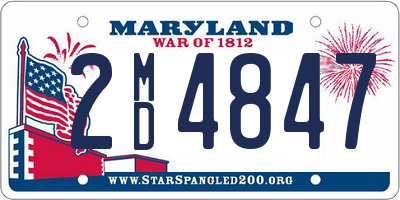 MD license plate 2MD4847