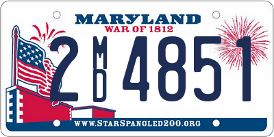 MD license plate 2MD4851