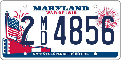 MD license plate 2MD4856