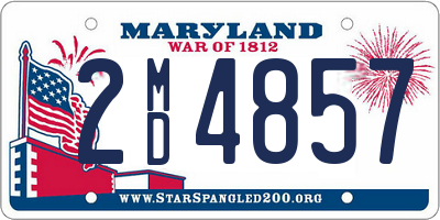 MD license plate 2MD4857