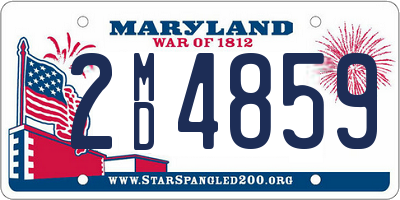 MD license plate 2MD4859