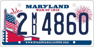 MD license plate 2MD4860