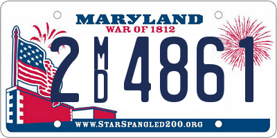 MD license plate 2MD4861