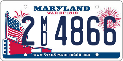 MD license plate 2MD4866