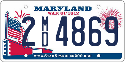 MD license plate 2MD4869