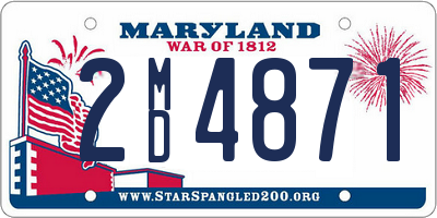 MD license plate 2MD4871