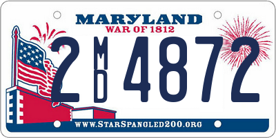 MD license plate 2MD4872