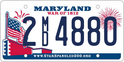 MD license plate 2MD4880