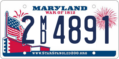 MD license plate 2MD4891