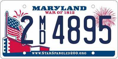 MD license plate 2MD4895