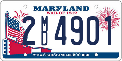 MD license plate 2MD4901