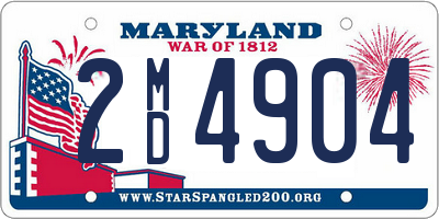 MD license plate 2MD4904