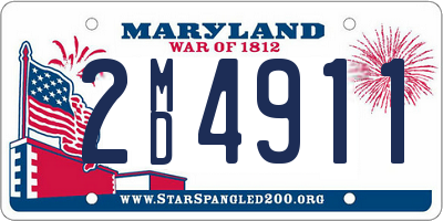 MD license plate 2MD4911