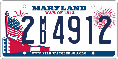 MD license plate 2MD4912