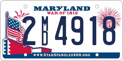 MD license plate 2MD4918