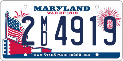 MD license plate 2MD4919