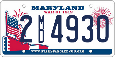 MD license plate 2MD4930