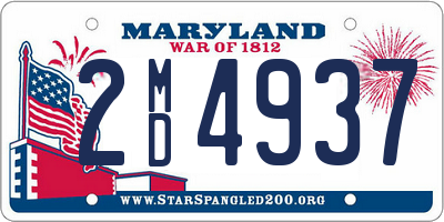 MD license plate 2MD4937