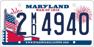 MD license plate 2MD4940