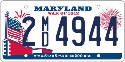 MD license plate 2MD4944