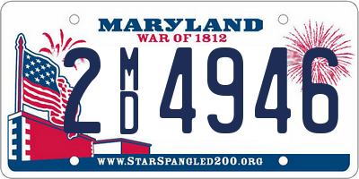 MD license plate 2MD4946