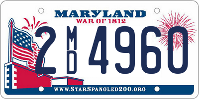 MD license plate 2MD4960