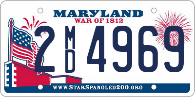 MD license plate 2MD4969