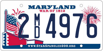 MD license plate 2MD4976